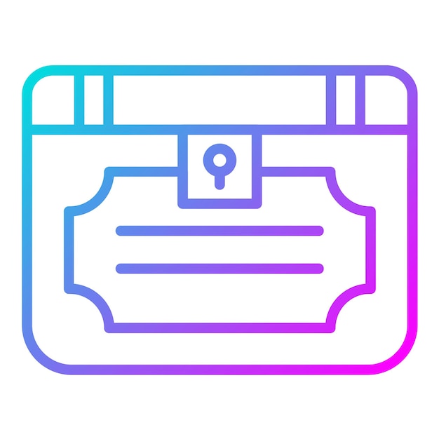 El icono vectorial del pecho se puede usar para el conjunto de iconos de cuento de hadas