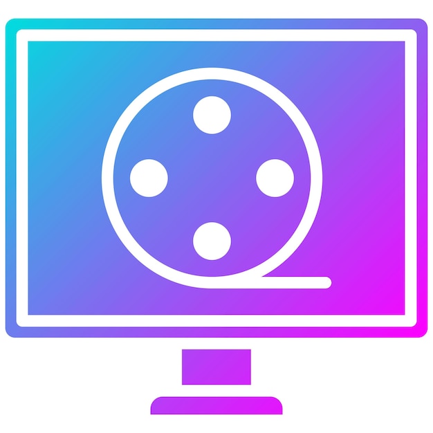 El icono vectorial de la película se puede usar para el conjunto de iconos de Art and Craft Supplies