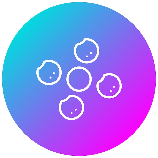 El icono vectorial de pellets de hierro se puede utilizar para el conjunto de iconos de metalurgia