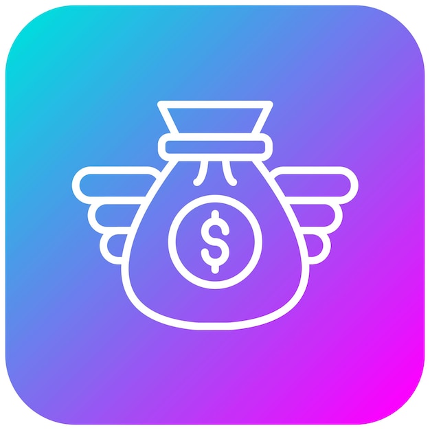 El icono vectorial de pérdidas y reembolsos se puede usar para el conjunto de iconos del casino