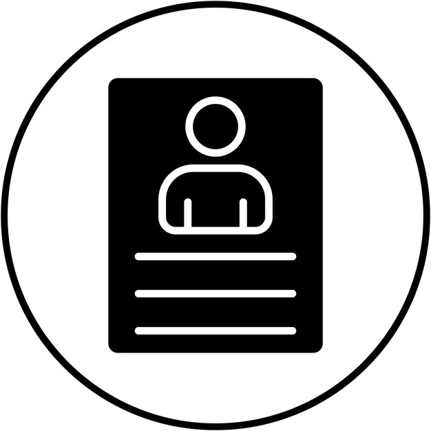 El icono vectorial del perfil de usuario se puede utilizar para el conjunto de iconos de la experiencia de usuario