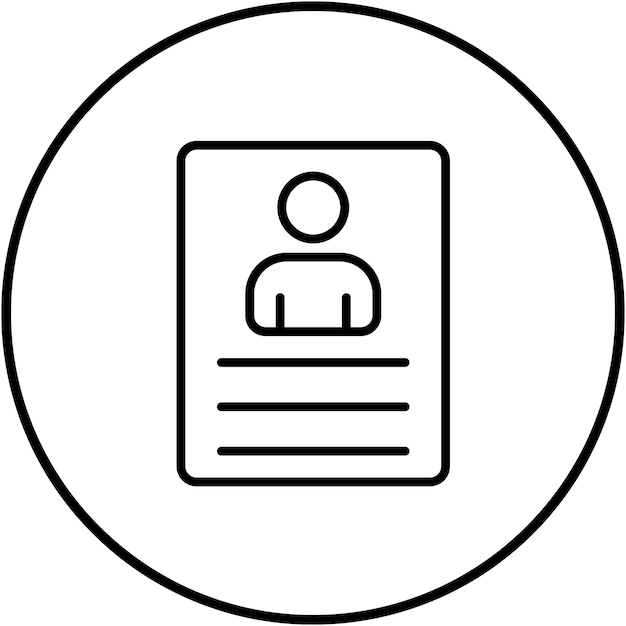 El icono vectorial del perfil de usuario se puede utilizar para el conjunto de iconos de la experiencia de usuario