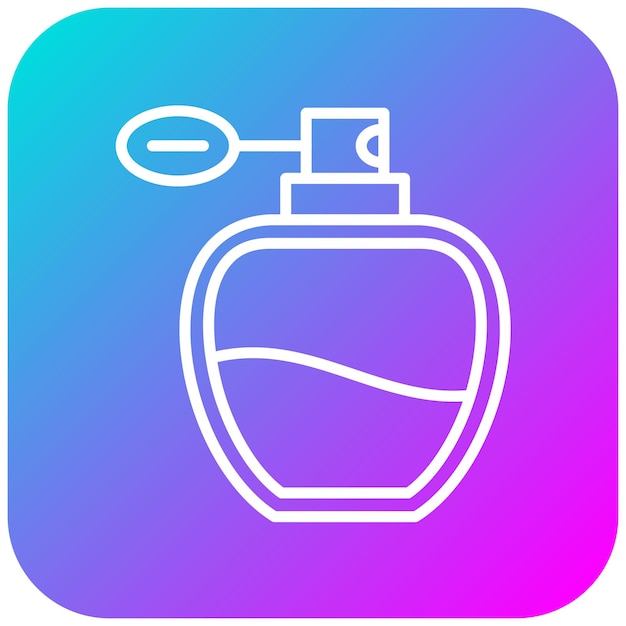 El icono vectorial de perfume se puede usar para el conjunto de iconos de lujo