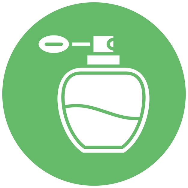 El icono vectorial de perfume se puede usar para el conjunto de iconos de lujo