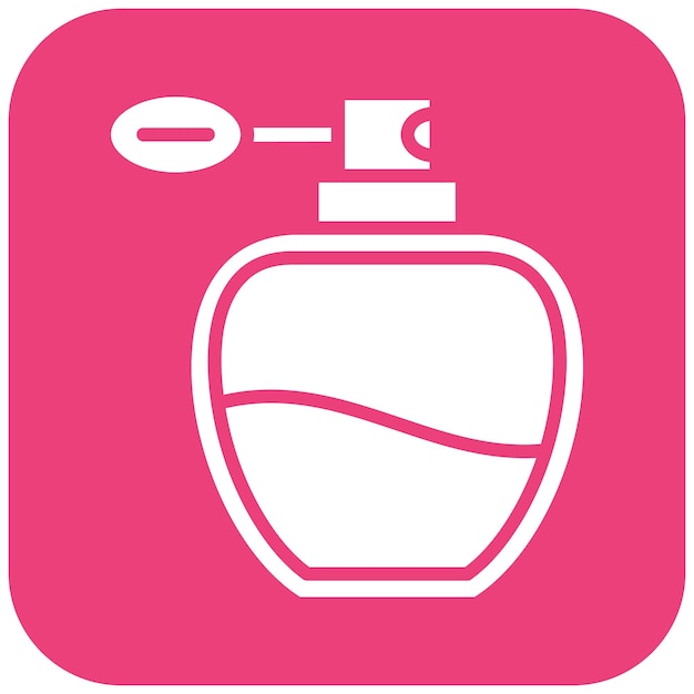 El icono vectorial de perfume se puede usar para el conjunto de iconos de lujo