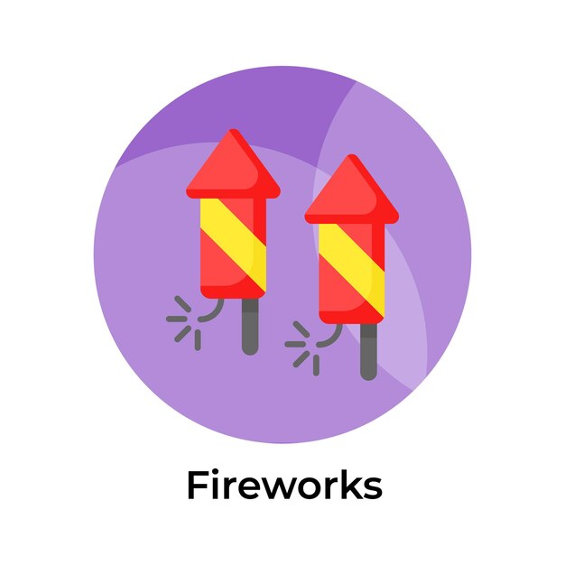 Icono vectorial de petardos estilo de diseño de moda para uso premium