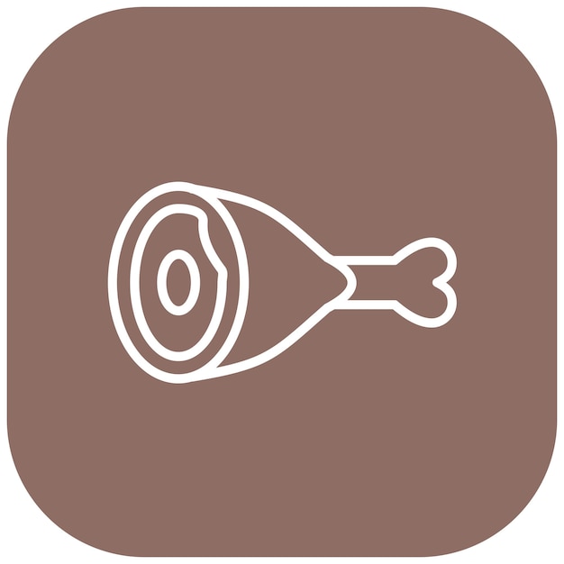 El icono vectorial de la pierna se puede usar para el conjunto de iconos de Oktoberfest