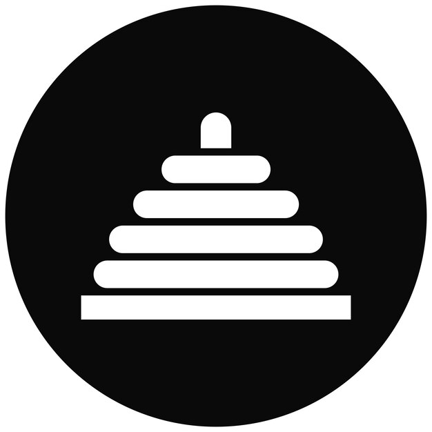 El icono vectorial de la pila de juguetes se puede usar para el conjunto de iconos de la ducha de bebé