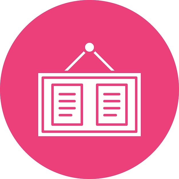 El icono vectorial del pinboard se puede usar para el conjunto de iconos de la policía