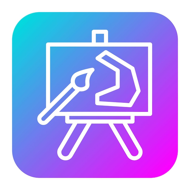 El icono vectorial de pintura se puede usar para el conjunto de iconos de Back to School
