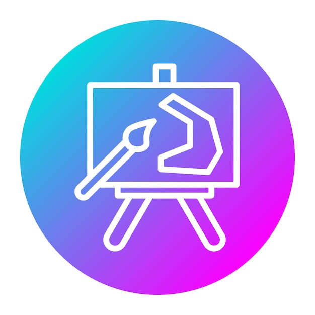 El icono vectorial de pintura se puede usar para el conjunto de iconos de Back to School