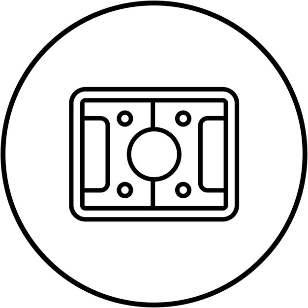 El icono vectorial de la pista de patinaje se puede usar para el conjunto de iconos de diversión al aire libre