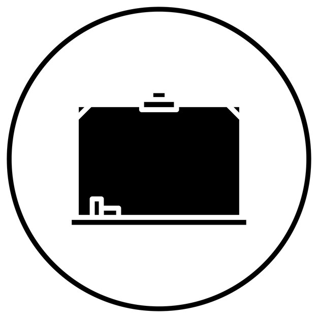 El icono vectorial de la pizarra se puede utilizar para el conjunto de iconos de educación