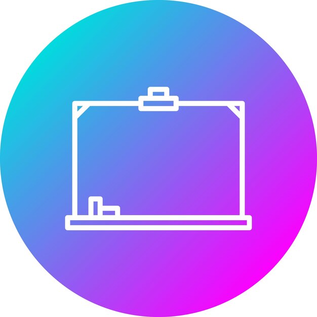 El icono vectorial de la pizarra se puede utilizar para el conjunto de iconos de educación