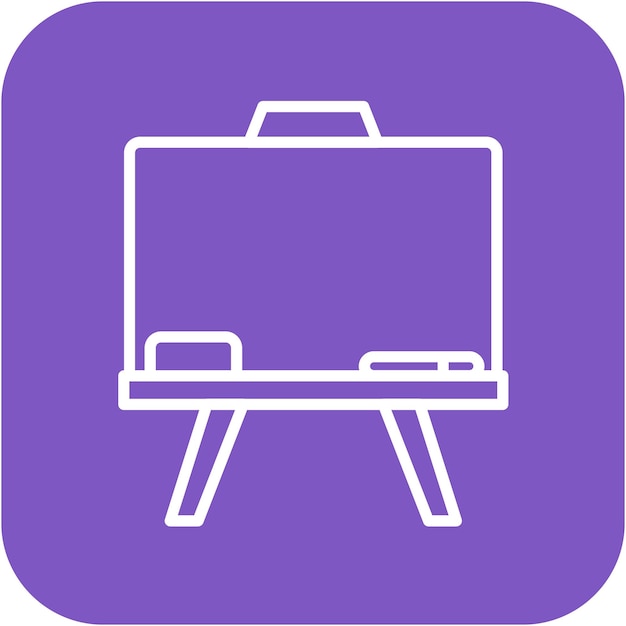El icono vectorial de la pizarra se puede utilizar para el conjunto de iconos de negocios y recursos humanos