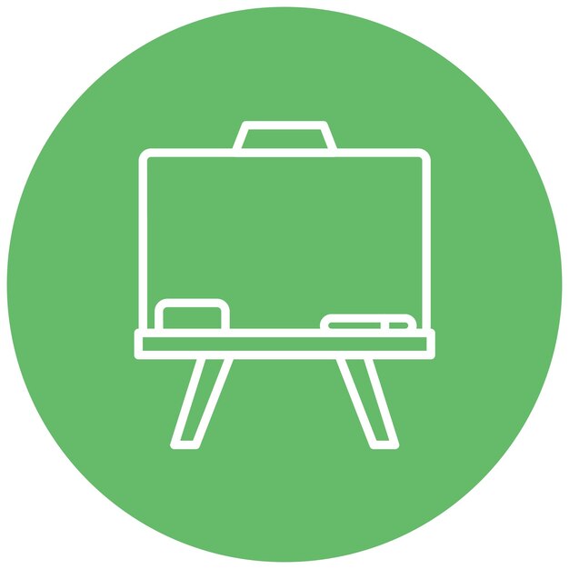 El icono vectorial de la pizarra se puede utilizar para el conjunto de iconos de negocios y recursos humanos