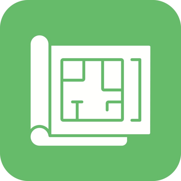 El icono vectorial del plano de la casa se puede utilizar para el conjunto de iconos de bienes raíces
