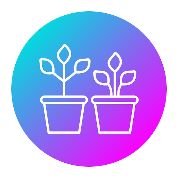 El icono vectorial de las plantas de interior se puede utilizar para el conjunto de iconos de comodidad