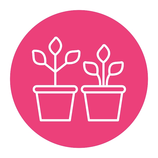 El icono vectorial de las plantas de interior se puede utilizar para el conjunto de iconos de comodidad