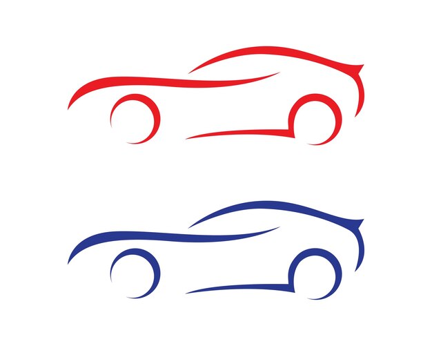 Icono vectorial de la plantilla del logotipo del automóvil