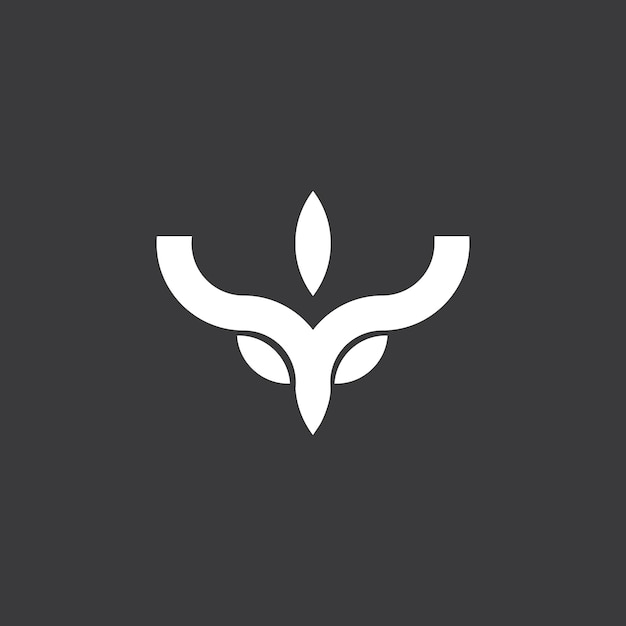 Icono vectorial de la plantilla del logotipo de la cabra