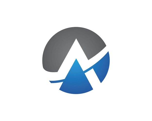 Un icono vectorial de una plantilla de logotipo comercial de letras