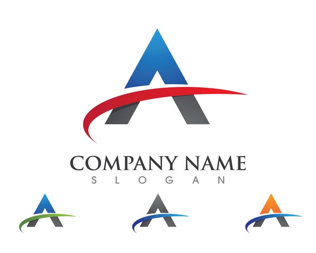Un icono vectorial de una plantilla de logotipo comercial de letras