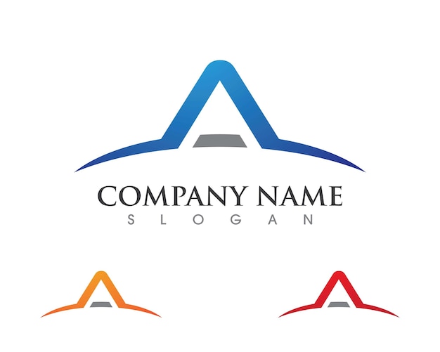 Un icono vectorial de una plantilla de logotipo comercial de letras