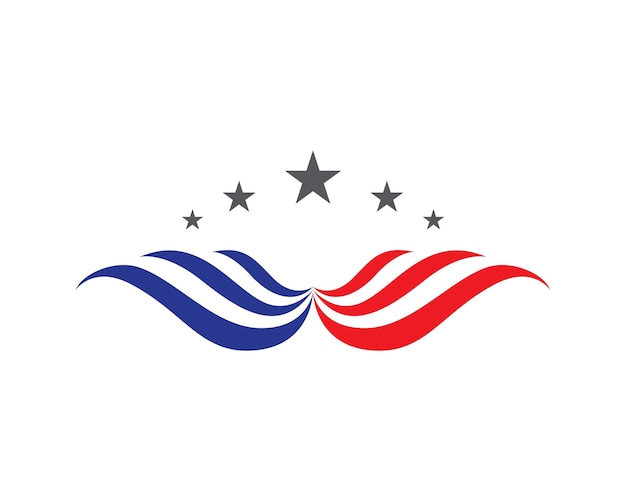 Icono vectorial de la plantilla del logotipo de Eagle Bird