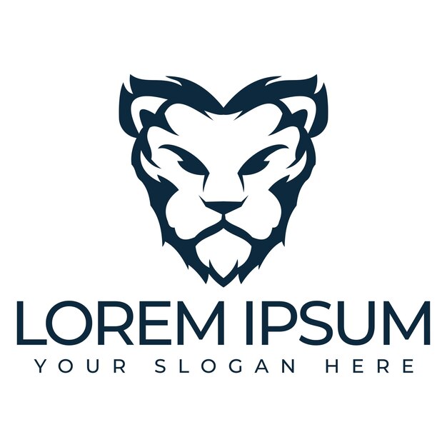 Icono vectorial de la plantilla del logotipo de León