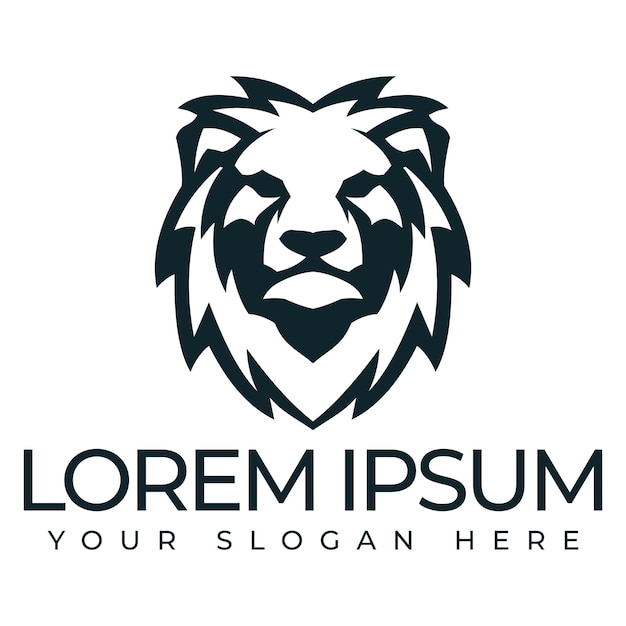 Icono vectorial de la plantilla del logotipo de León