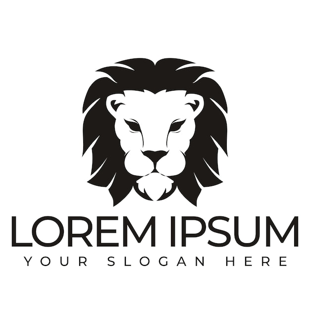 Icono vectorial de la plantilla del logotipo de León