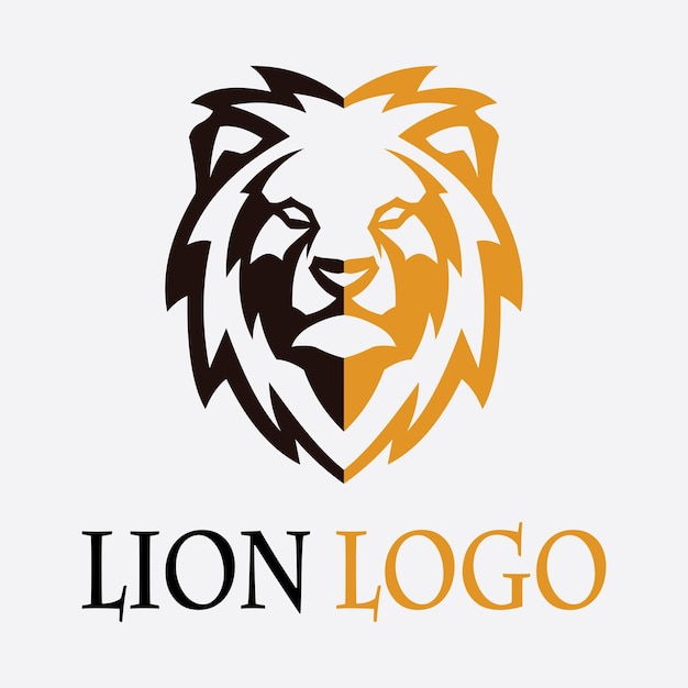 Icono vectorial de la plantilla del logotipo de León