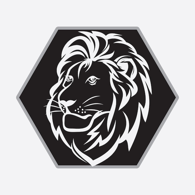 Icono vectorial de la plantilla del logotipo de León