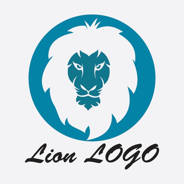 Icono vectorial de la plantilla del logotipo de León