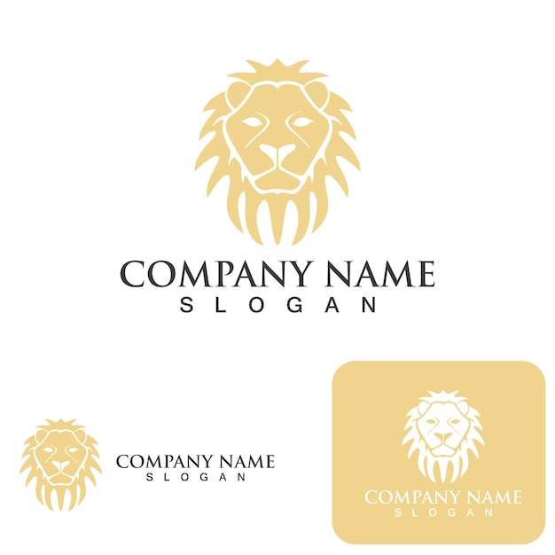 Icono vectorial de la plantilla del logotipo de León