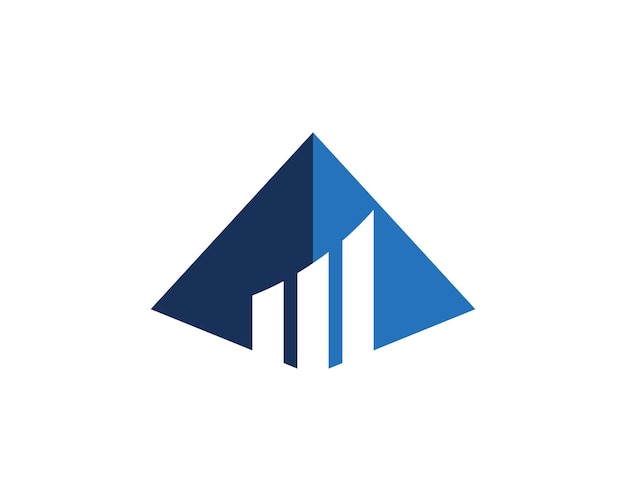 Icono vectorial de la plantilla de logotipo profesional de finanzas empresariales