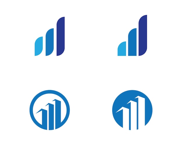 Icono vectorial de la plantilla de logotipo profesional de finanzas empresariales