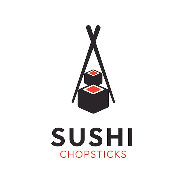 Icono vectorial de plantilla de logotipo de sushi Logotipo de sushi Restaurante de comida japonesa Logotipo de sushi Alimento para peces