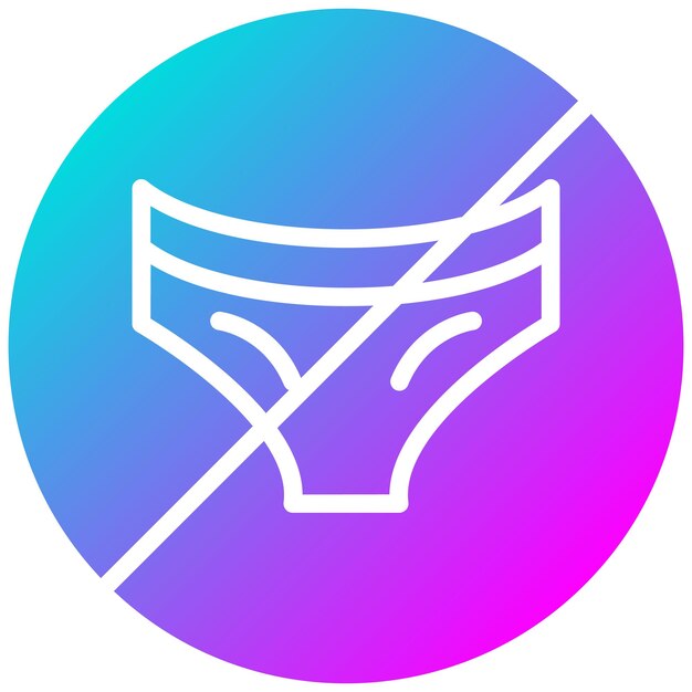 El icono vectorial de playa desnuda se puede usar para el conjunto de iconos de Beach Resort