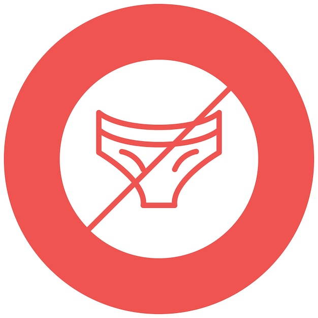 El icono vectorial de playa desnuda se puede usar para el conjunto de iconos de Beach Resort