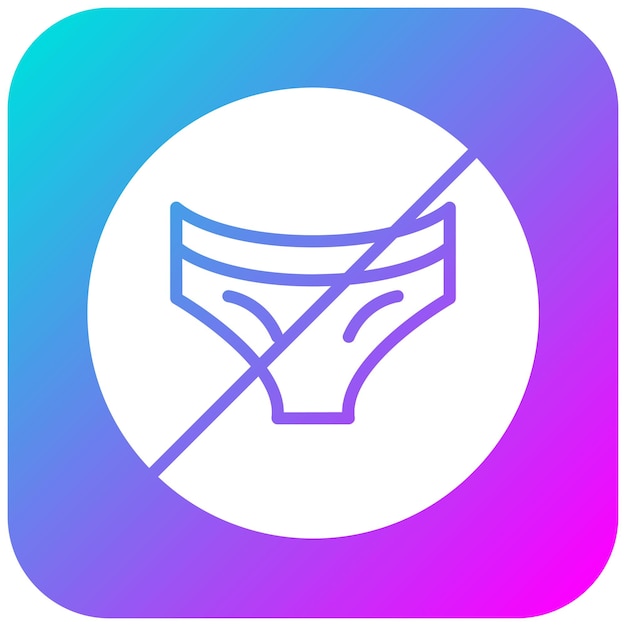 El icono vectorial de playa desnuda se puede usar para el conjunto de iconos de Beach Resort