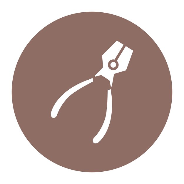 El icono vectorial de Pliers se puede usar para el conjunto de iconos de mejoras para el hogar