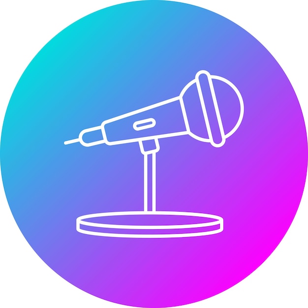 El icono vectorial de podcast se puede usar para el conjunto de iconos de noticias y medios