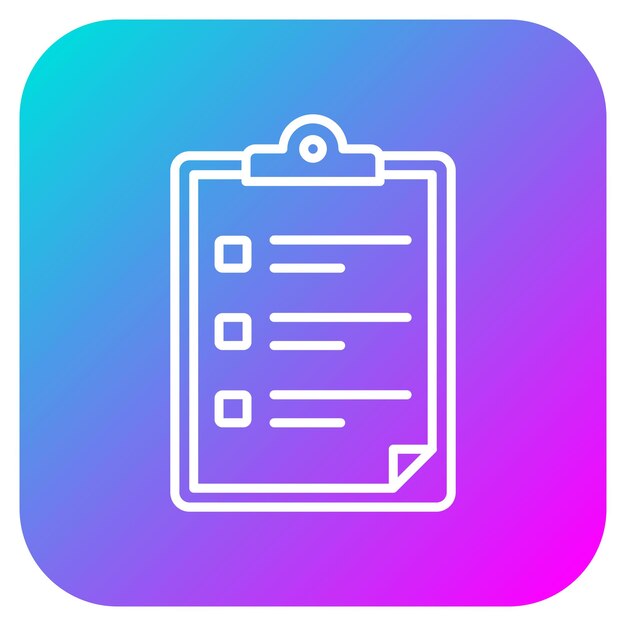 El icono vectorial del portapapeles se puede usar para el conjunto de iconos de la biblioteca