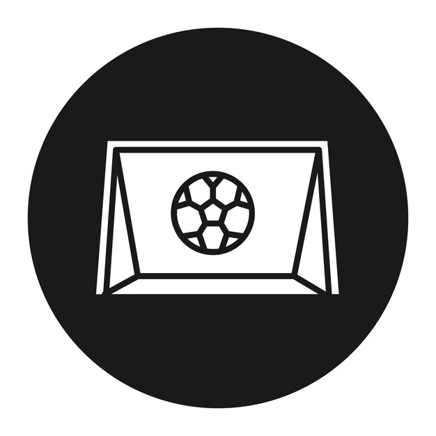 El icono vectorial del portero se puede usar para el conjunto de iconos de fútbol