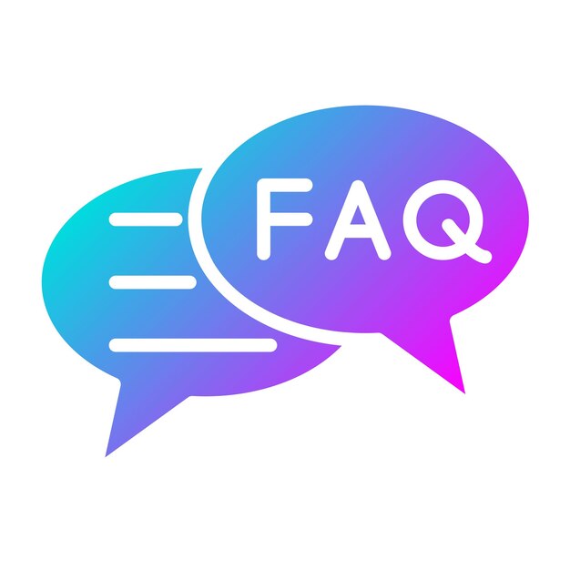 El icono vectorial de preguntas frecuentes se puede utilizar para el conjunto de iconos de comunicaciones