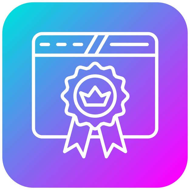 El icono vectorial premium se puede utilizar para el conjunto de iconos de marketing web