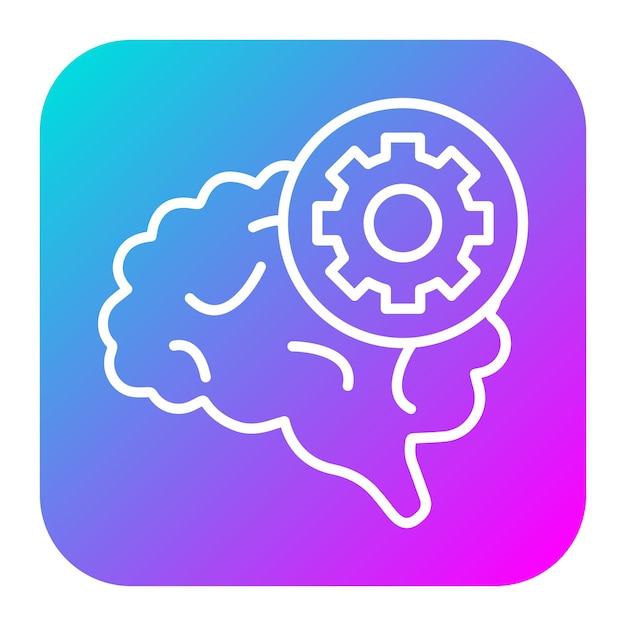 El icono vectorial de psicología se puede usar para el conjunto de iconos de habilidades para la vida