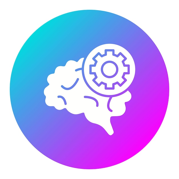 El icono vectorial de psicología se puede usar para el conjunto de iconos de habilidades para la vida